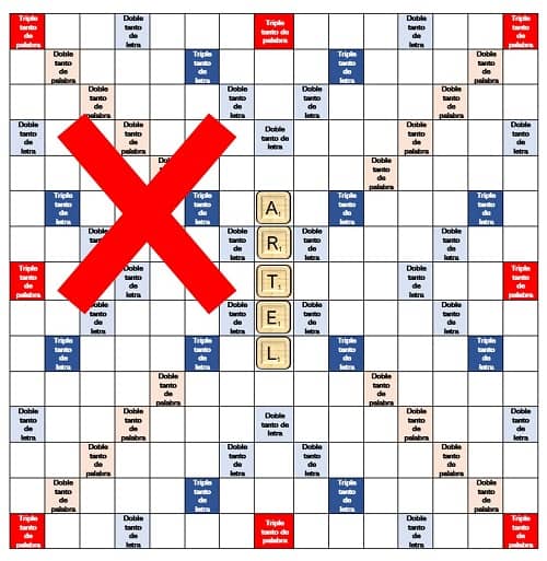 Scrabble - Orientación no permitida